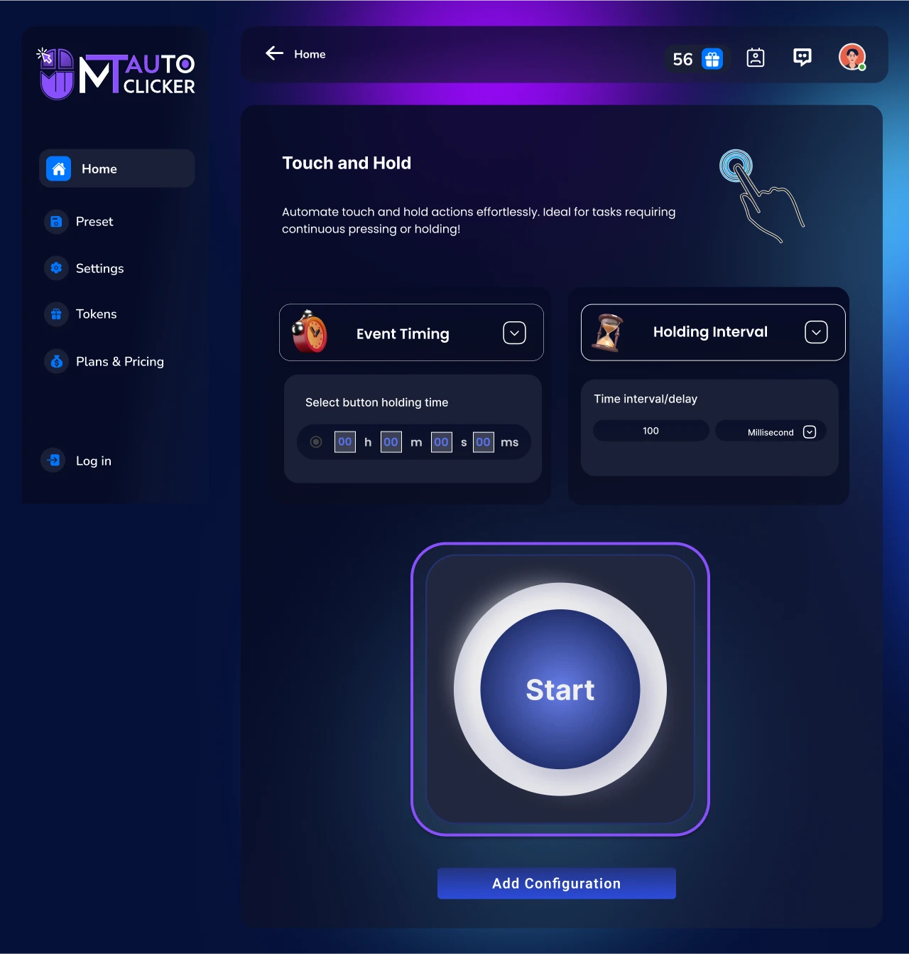 Step 3: Click on START